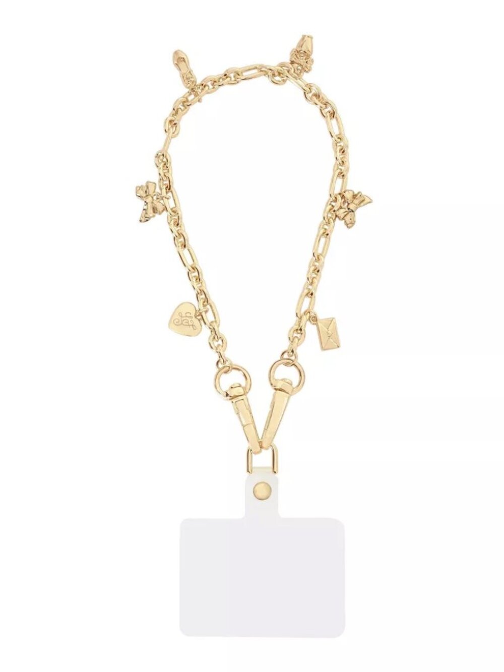 LoveShackFancy x Target – Case-Mate Anchor Card Phone Charm - Gold with Charms